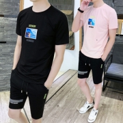 颜夏夏季男士休闲运动套装短袖t恤 券后￥89
