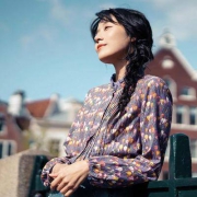 限尺码：茵曼 1881011671 女士木耳边衬衫