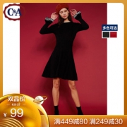 C＆A 西雅衣家 CA200212365 女士针织连衣裙99元包邮