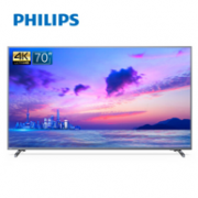 70寸巨幕、4K、HDR：飞利浦 70PUF6894/T3 70寸 4K超高清智能液晶电视机