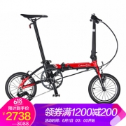 1日0点：DAHON 大行 K3 14寸 折叠通勤单车 2738元元包邮