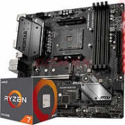 值哭： AMD 锐龙7 2700 处理器 + 微星 B450M MORTAR 主板 套装