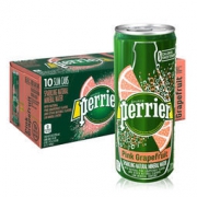 Perrier 巴黎水 气泡矿泉水 西柚味 250ML*30罐 *2件 151.48元包邮包税（双重优惠）