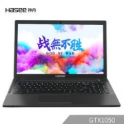 HASEE 神舟 战神 K670D-G4T5 15.6英寸游戏本（G5400、8GB、1TB+128GB、GTX1050） 3499元包邮（满减）