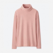 反季特卖：UNIQLO 优衣库  408696 HEATTECH 女装摇粒绒两翻领T恤