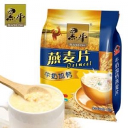 黑牛 牛奶燕麦片早餐五谷冲饮 23包*2件 拍两件38.6元包邮