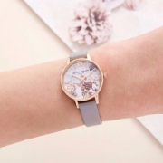 Olivia Burton 大理石花朵手表 女士时装腕表