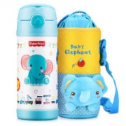 京东PLUS会员：Fisher-Price 费雪 保温吸管杯（含杯套）蓝色 320ml *2件 108元包邮（合54元/件）