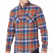 限M码，Original Penguin 企鹅牌 Plaid Flunel 男士格纹法兰绒衬衫 Prime会员免费直邮含税