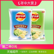 8 8 V I P ： 乐 事   薯 片   黄 瓜 味   1 4 5 g   +   青 柠 味   1 4 5 g   * 4 件