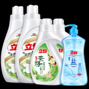 立白 皂液洗衣液2.1kg*2+茶籽洗衣液1kg*2+盐洁洗洁  69元包邮