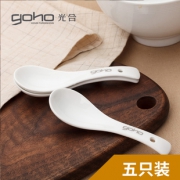 光合盛世 陶瓷小调羹勺子 5只装  券后7.9元