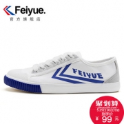 feiyue 飞跃 2082 女士反绒皮拼接帆布鞋 89元包邮（需用券）