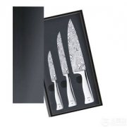 WMF 福腾宝 Grand Gourmet Damasteel系列 大马士革刀3件套1890099998 Prime会员免费直邮含税