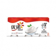 优诺 优丝 风味发酵乳 原味酸奶酸牛奶 135g*3 *9件 多口味可选
