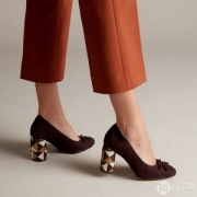 Clarks 其乐  Grace Nina女士浅口粗跟单鞋 两色