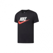 耐克 NIKE 男装 夏季短袖T恤 LOGO款 696708 L 696708-060 煤黑+灯草珊瑚色 138元包邮（需用券）