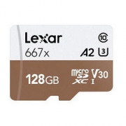 Lexar 雷克沙 667x microSDXC A2 UHS-I U3 TF存储卡 128GB 99.9元包邮（需用券）