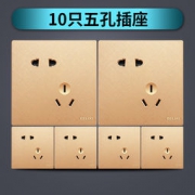 DELIXI 德力西 开关插座 十只五孔 88元包邮