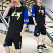 夏季男士T五分裤运动套装两件套