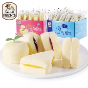 线下商超有售、74万好评：休闲农场 蒸三明治蛋糕 500gx2箱