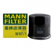 京东PLUS会员：MANNFILTER 曼牌 W67/1 机油滤清器 *4件