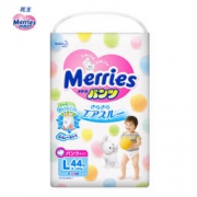 22点：Kao 花王 Merries 婴儿拉拉裤 L44片 *6件 414元包邮（需用券，合69元/件）
