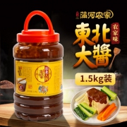 东北大酱 沾葱沾菜纯黄豆酱1500g 11.9元包邮