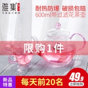 ￥29 雅集泡茶壶过滤家用玻璃花茶壶