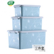 傲家 塑料收纳箱三件套 7L 13L 23L 27.9元包邮（需用券）