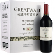 2件 GreatWall 长城 特选5年 橡木桶 解百纳干红葡萄酒750mlx6瓶