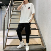 男士短袖t恤运动套装半袖五分裤两件套男装 券后￥99