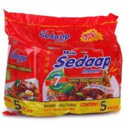 印度尼西亚进口 sedaap 喜达 方便面 香辣干拌面440g ( 88克*5包) 五连包