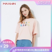 MAXWIN 马威 19182242337  女士短袖T恤 29元包邮（需用券）