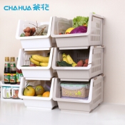 CHAHUA 茶花 厨房置物架 23*35*20cm 3组装 *2件 +凑单品 100.5元包邮（合49.12元/件）