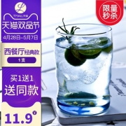 Libbey 利比 罗纹蓝色玻璃杯 250ml*2个11.9元包邮（双重优惠）
