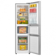 美的（Midea）BCD-213TM(E)阳光米 213升 分类保鲜 节能静音 三门式 直冷冰箱 家用冰箱 1388元包邮
