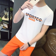 男士夏装纯棉短袖t恤套装潮流 券后￥99