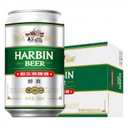 哈尔滨 醇爽9度啤酒 330ml*24听/箱*2件