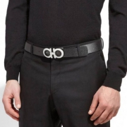 官网￥3600，Salvatore Ferragamo 菲拉格慕 男士牛皮腰带0694426