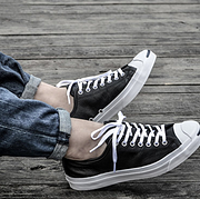 618预售： CONVERSE 匡威 Jack Purcell LTHR OX 中性款低帮休闲鞋