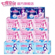 七度空间卫生巾女优雅姨妈巾日夜用组合装整箱106片 *2件