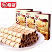 福娃 巧克力夹心鸡蛋卷105g*3盒*2件 ￥26.8包邮