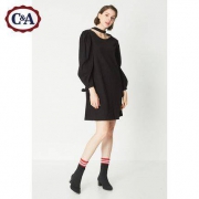 C＆A 200197349 女士泡泡袖连衣裙