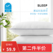 新品羽丝绒护颈家用单人成人枕芯 券后￥29.9