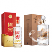 泸州老窖 52度 国窖1573 500ml+水井坊酒 画卷装 52度 1000ml