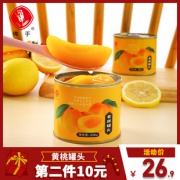 佛手黄桃糖水罐头220克*4罐 *2件 26.9元（需用券，合13.45元/件）