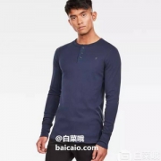 限M/L码，G-Star Raw Korpaz 男士纯棉修身长袖T恤 Prime会员免费直邮含税