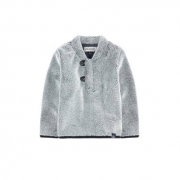 JEAN BOURGET  74-98厘米（12个月-3岁）男小童深灰色毛绒保暖长袖T恤