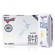 限地区： Theland 纽仕兰 高钙全脂 纯牛奶250ml*3盒